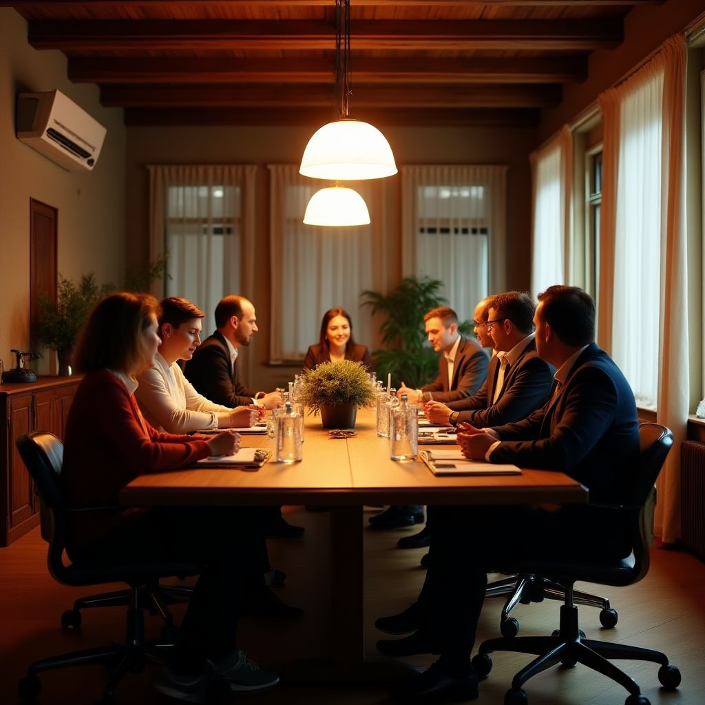 Business leadership team meeting